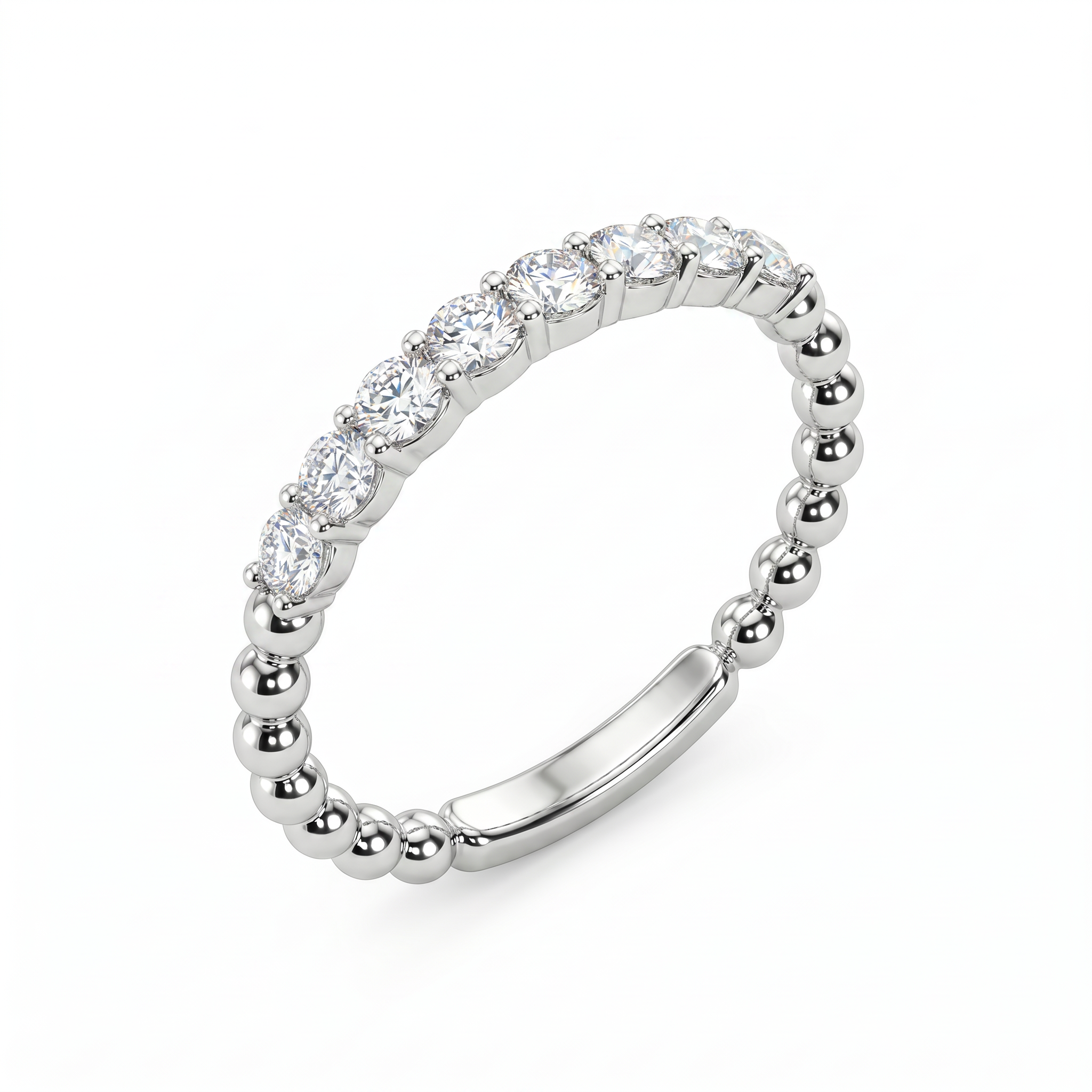 Anillo Oro Blanco 18kt Diamantes 13 Pts Tiara 2