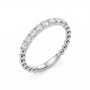 Anillo Oro Blanco 18kt Diamantes 13 Pts Tiara