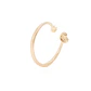 Anillo de Plata Esterlina Abierto con Corazón Pave con Circón Revestido en Oro 18kt - Miniatura 3