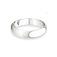 Argolla Matrimonio de Oro Blanco 18kt Inglés Venecia de 3,5mm - Miniatura 2