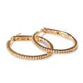 Aros Oro Amarillo 18kt Diamantes 26 Pts SI/H Corte Brillante