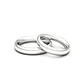 Par Argollas Matrimonio de Platino Inglés Garda Ergofit de 3,5mm - Miniatura 2