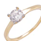 Anillo Compromiso de Oro 18Kt Solitario 5MM 4 Grifas - Miniatura 2