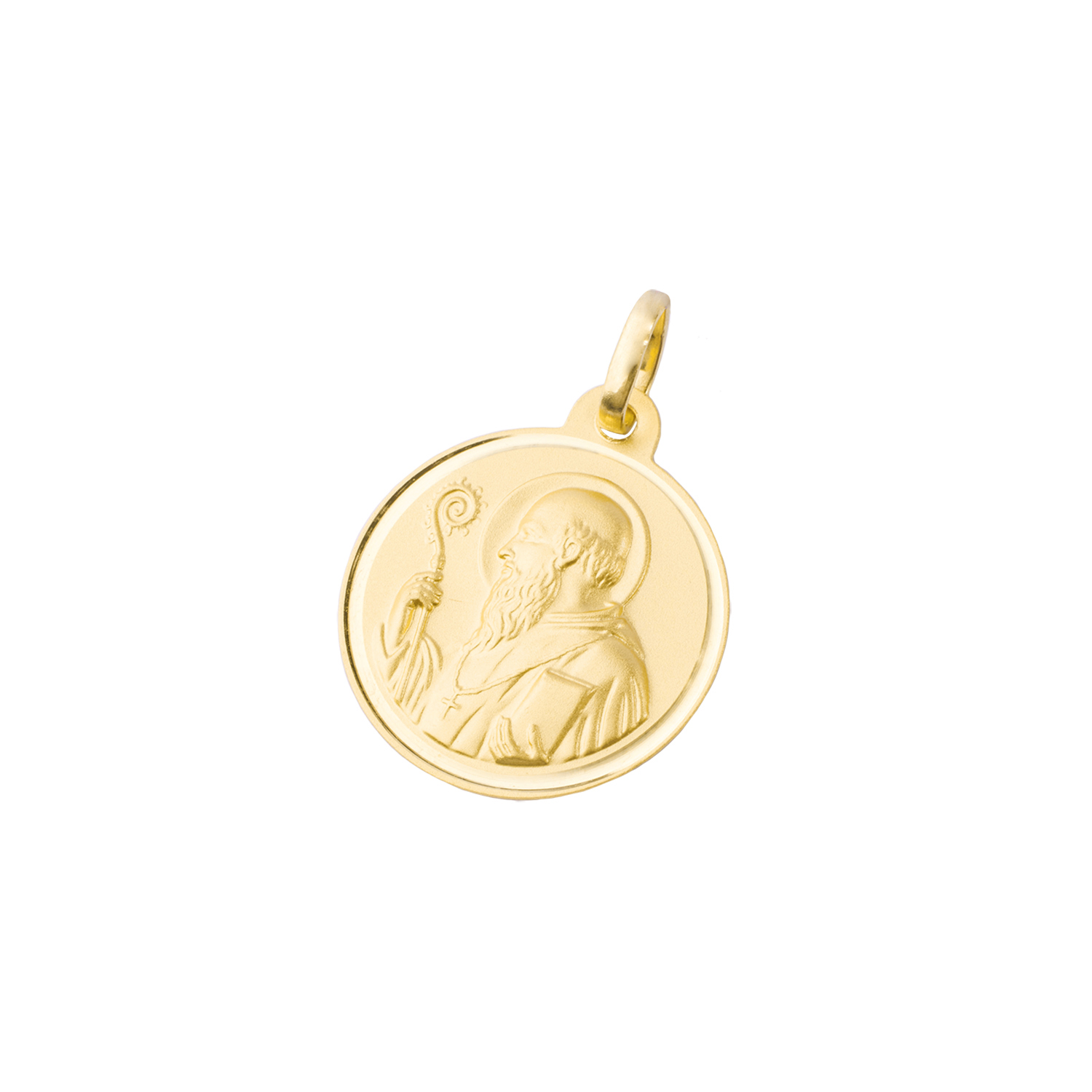 Colgante de Oro 18kt Escapulario San Benito 18mm 1