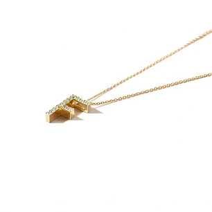 Collar de Oro 18kt con Diamantes 7 Pts Totales SI/H Corte Brillante - By Danielle Costantini