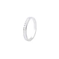 Anillo de Oro 18kt con Diamantes de Riel 26 Pts Corte Brillante SI/H 13 - Miniatura 1