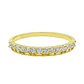 Anillo Revestido en Oro 18kt Medio Cintillo Circonita - Miniatura 3