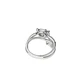 Anillo Oro Blanco 18kt Diamantes Corte Esmeralda 55 Pts - Miniatura 3