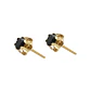 Aros Oro Miel 18kt Solitario con Ónix - Miniatura 2