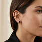 Aros Oro Miel 18kt Solitario con Ónix - Miniatura 4