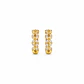 Aros Oro Amarillo 18kt Argollas Trenzadas Circonita 12MM - Miniatura 1