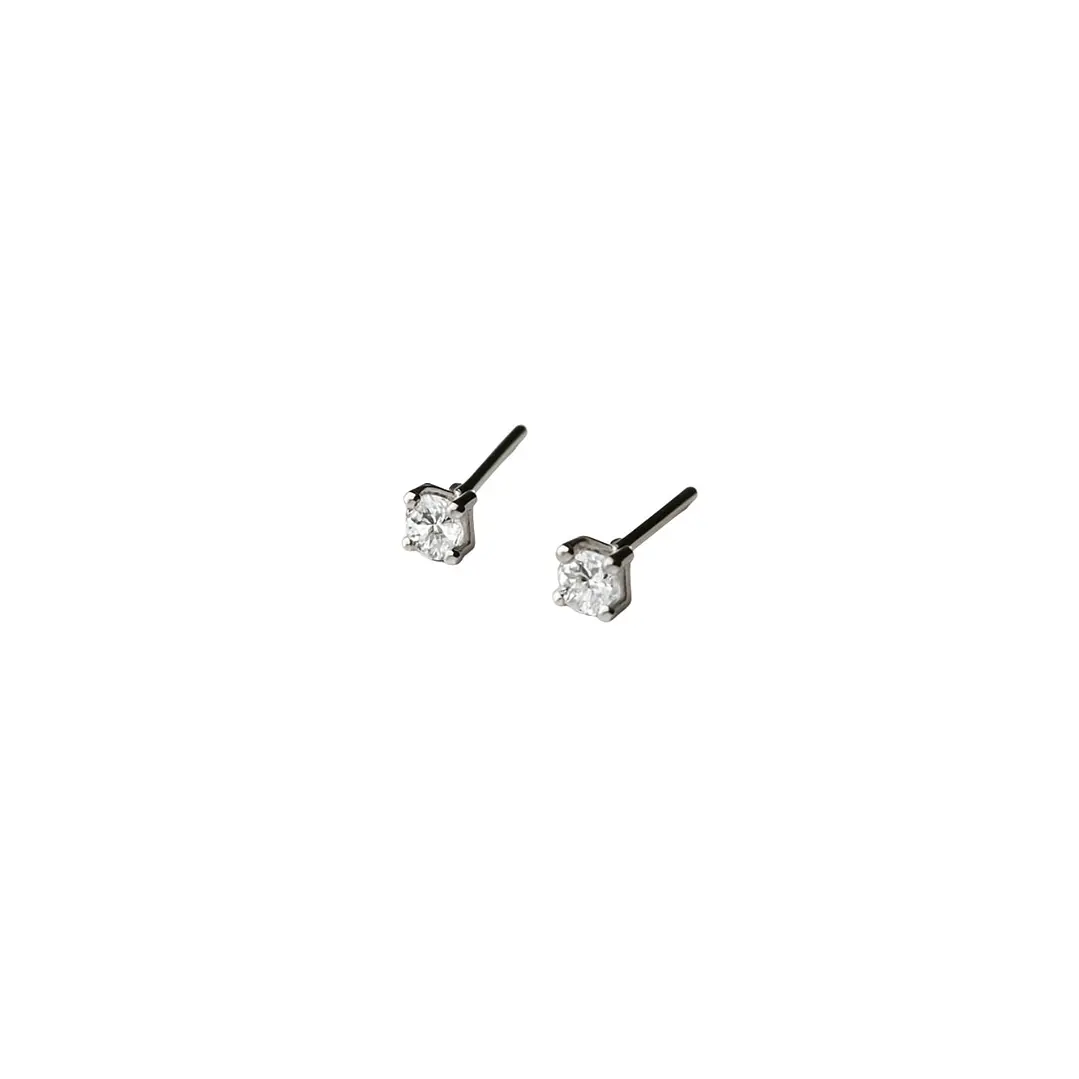 Aros de Oro 18kt con Diamantes 46 Pts Totales SI/H Corte Brillante - By Danielle Costantini 1