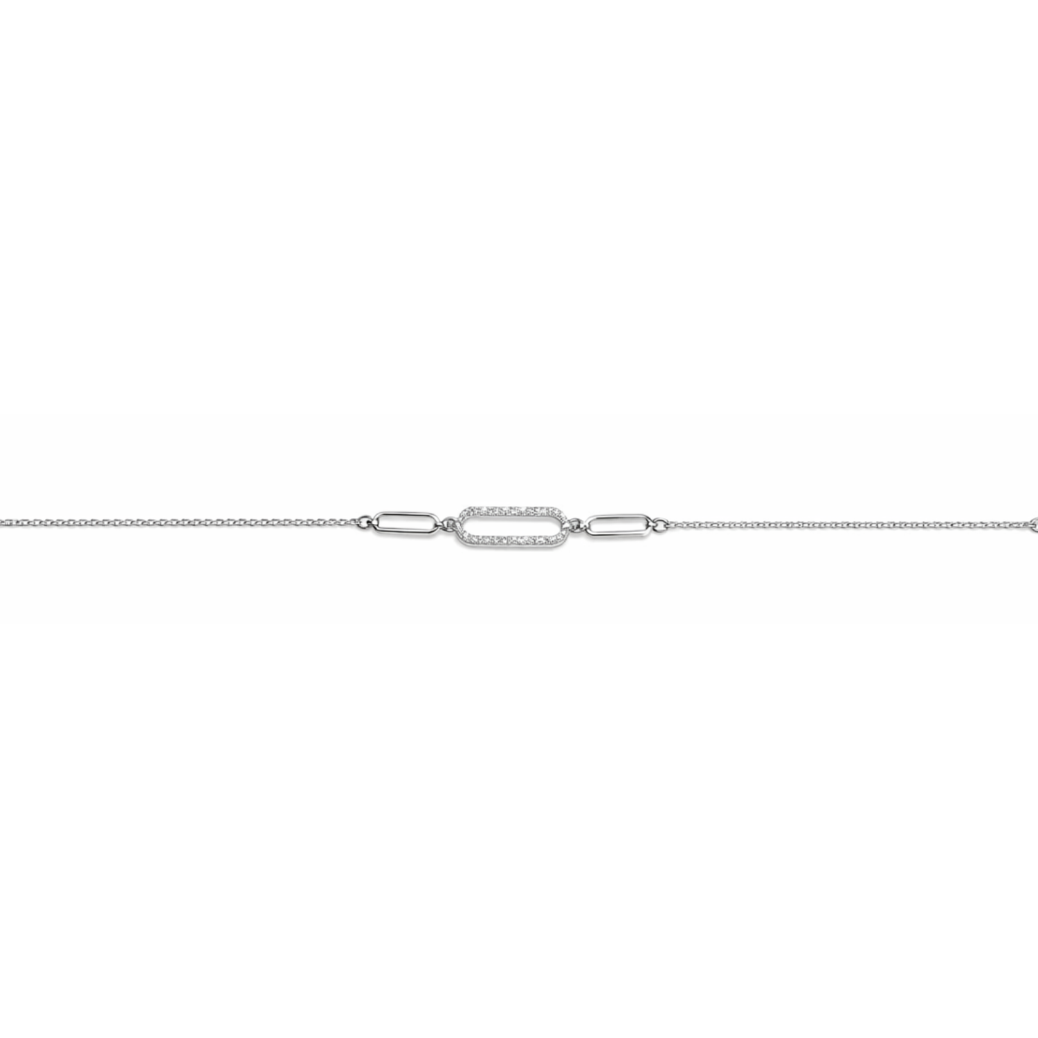 Pulsera Oro Blanco 18kt Diamantes 9Pts 3
