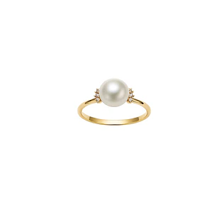 Anillo Oro Amarillo 18kt Diamantes 3Pts Per Cultivada 7MM