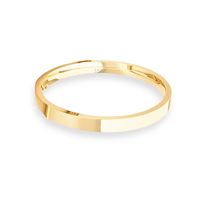 Argolla Matrimonio de Oro Amarillo 18kt Tubo ErgoFit Siena de 2,0mm 2