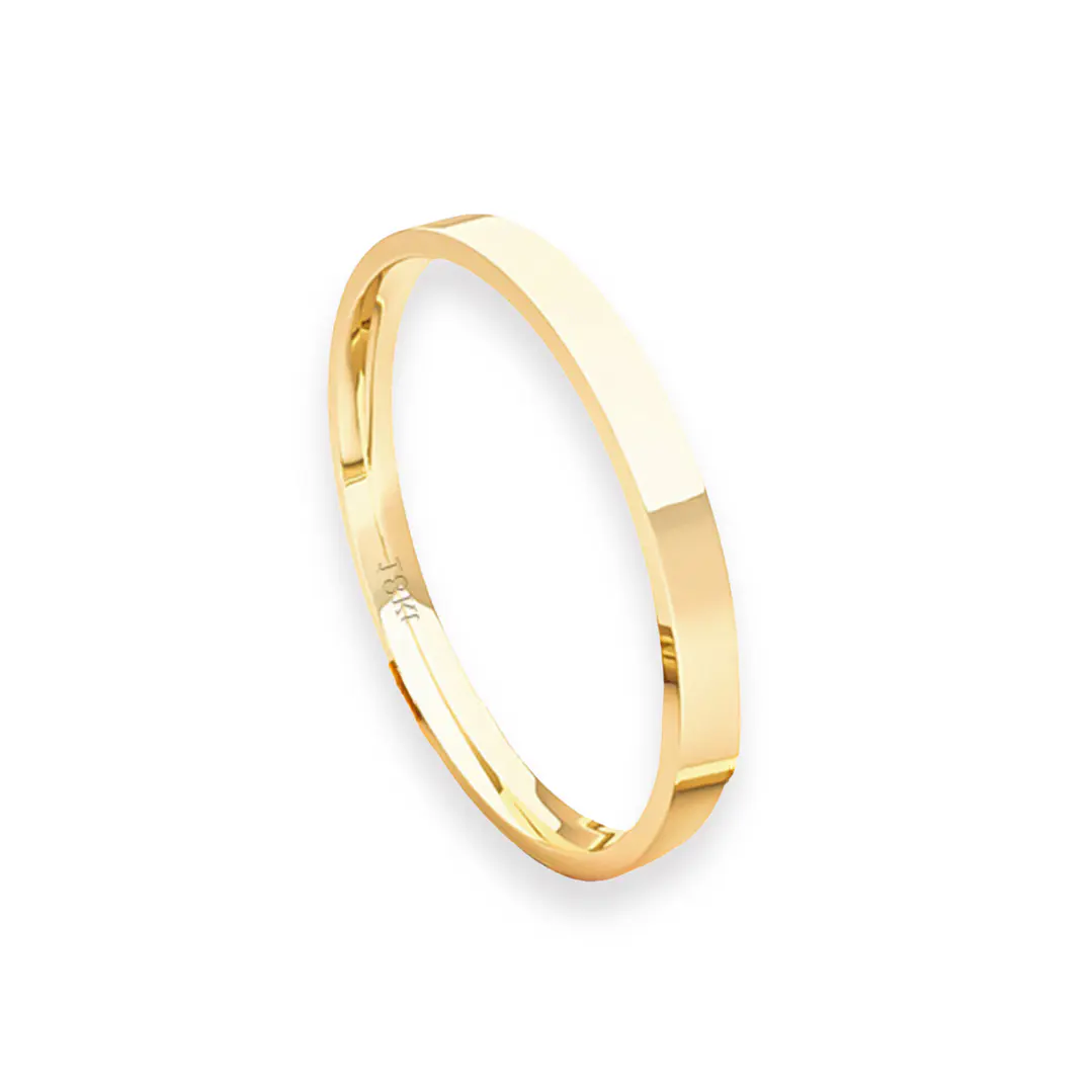 Argolla Matrimonio de Oro Amarillo 18kt Tubo ErgoFit Siena de 2,0mm 3
