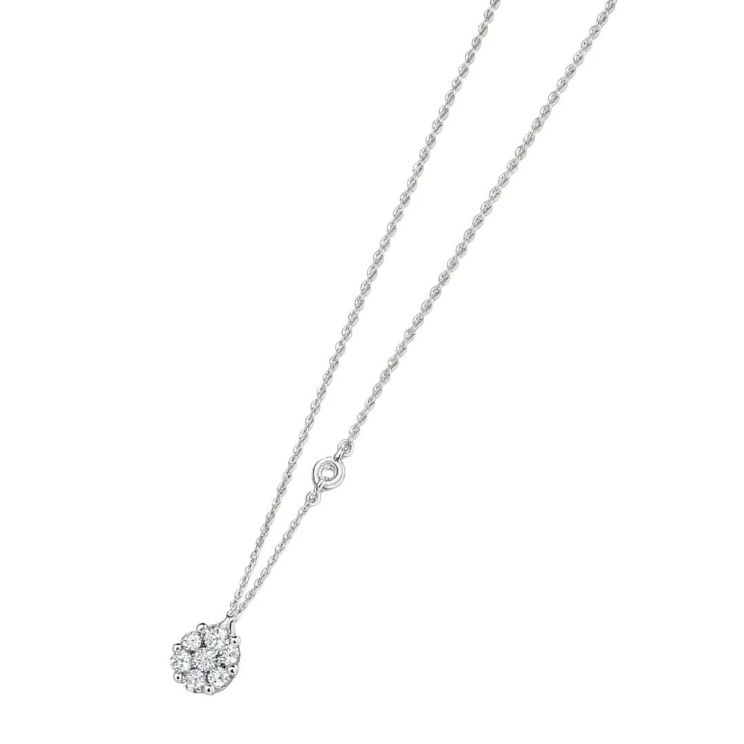 Collar de Oro Blanco 18kt con Diamantes 53 Totales SI/H Corte Brillante - By Danielle Costantini 1