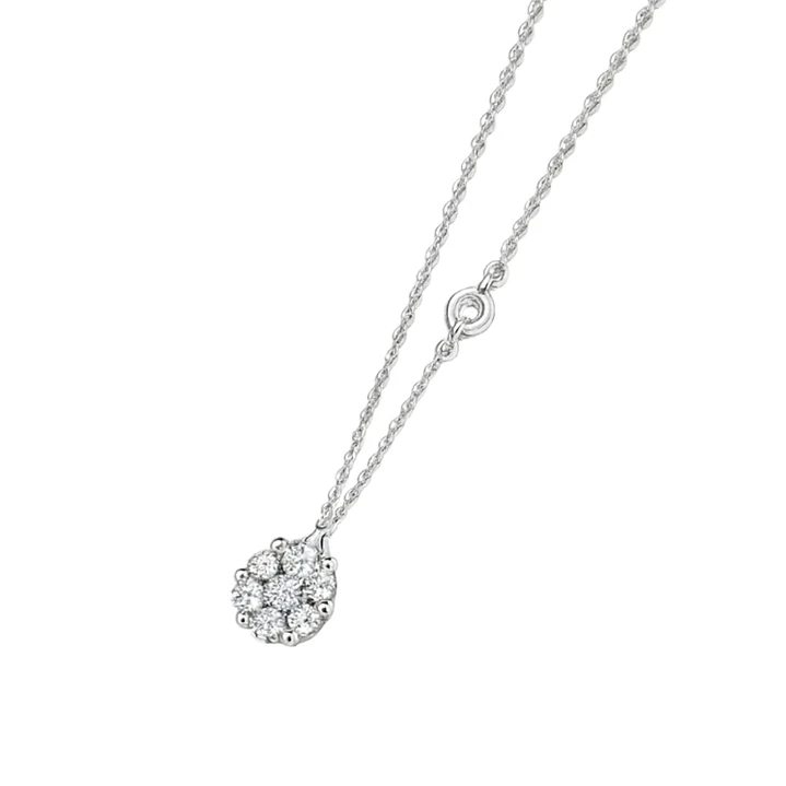 Collar de Oro Blanco 18kt con Diamantes 53 Totales SI/H Corte Brillante - By Danielle Costantini 2