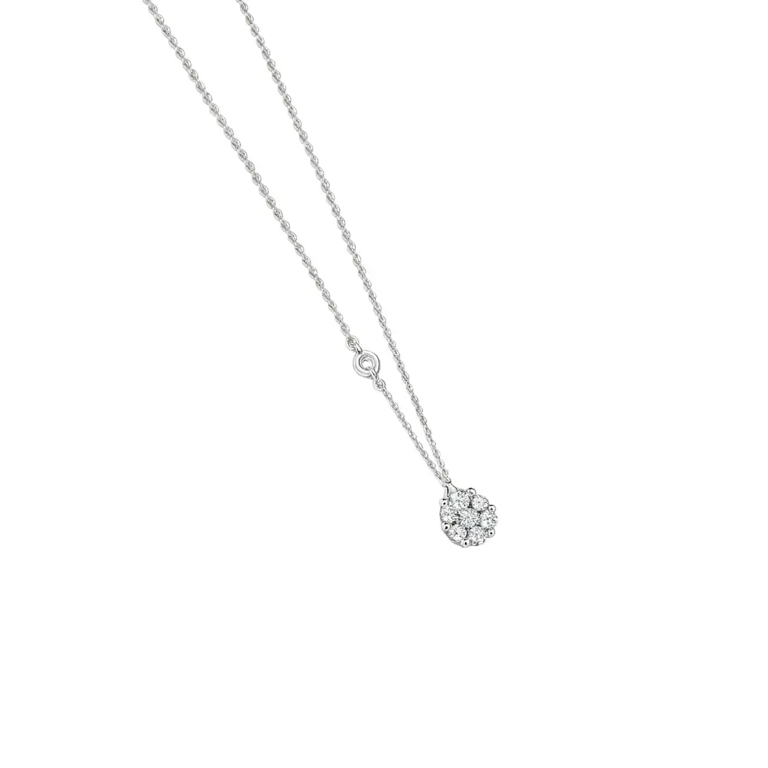 Collar de Oro Blanco 18kt con Diamantes 53 Totales SI/H Corte Brillante - By Danielle Costantini 3