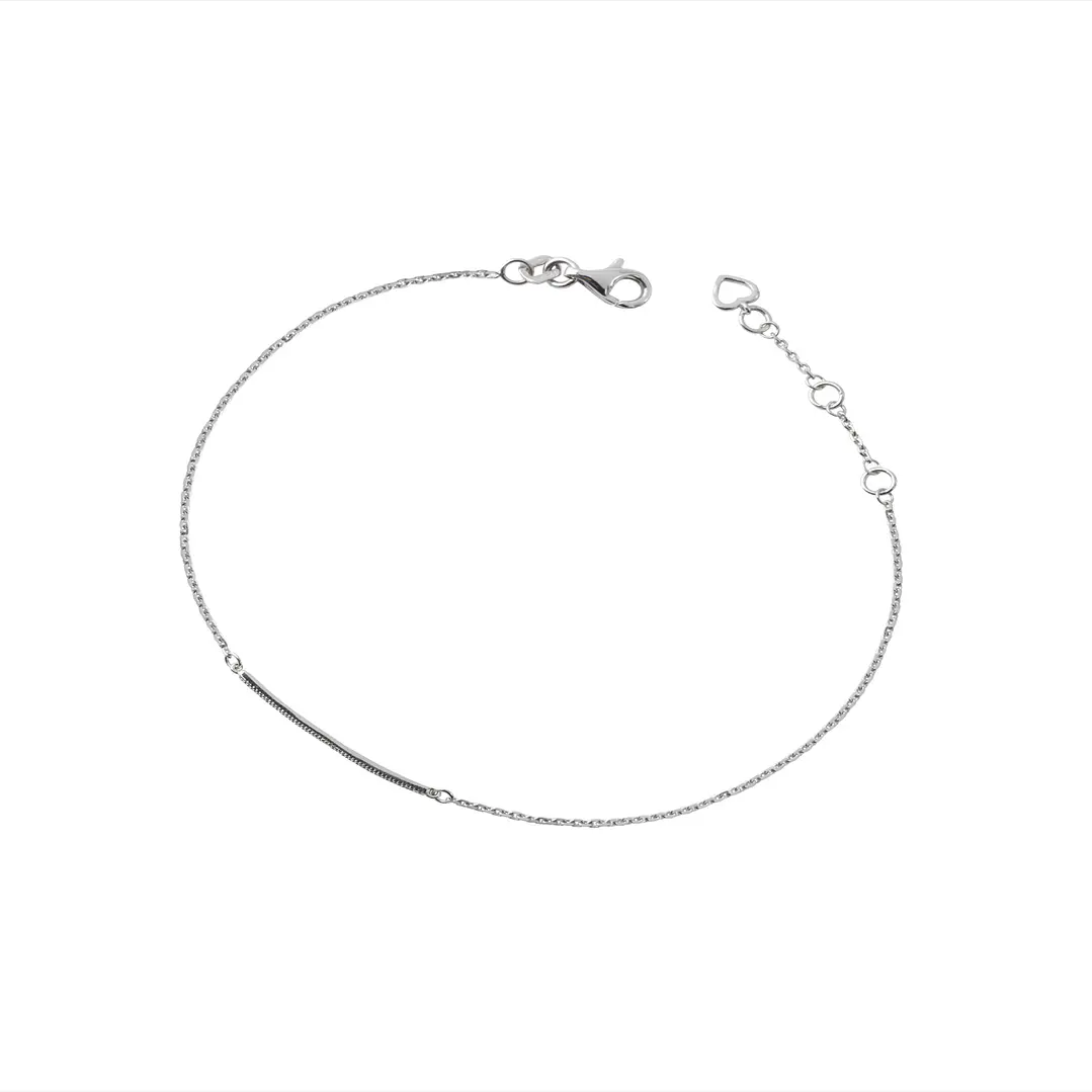 Pulsera Oro Blanco 18kt Diamantes 5Pts SI/H 1