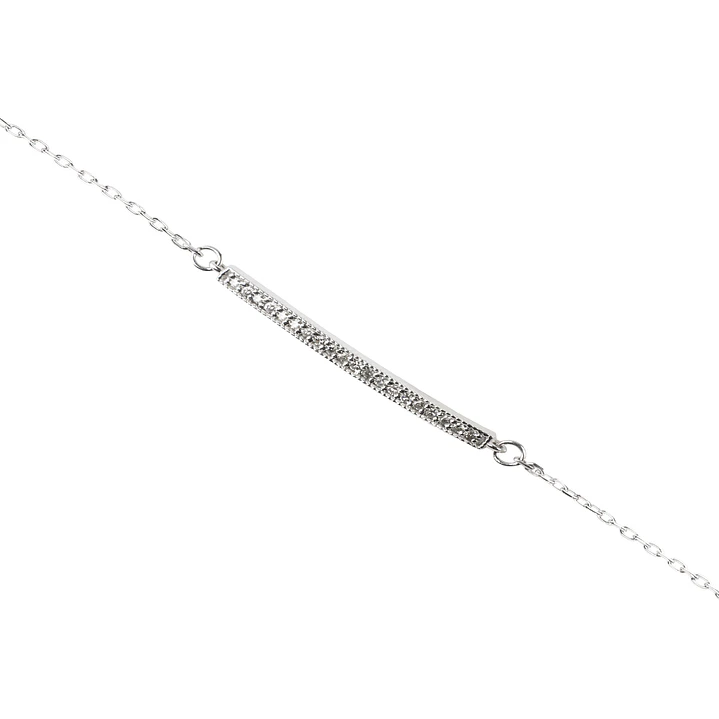 Pulsera Oro Blanco 18kt Diamantes 5Pts SI/H 2