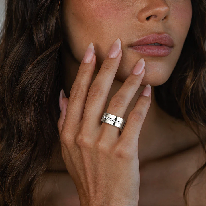 Anillo Platino 950 Modelo Dumo 7 Diamantes 5pts 3