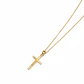 Colgante Oro Amarillo 18kt Cruz Circonita 24x11MM - Miniatura 2
