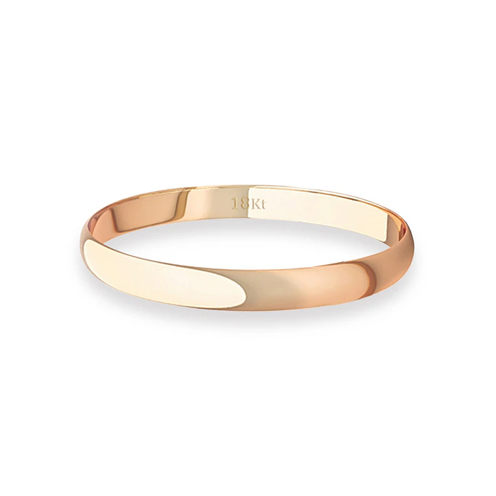 Argolla Matrimonio Ilusión de Oro Miel 18kt Inglés Verona de 2,0mm 2