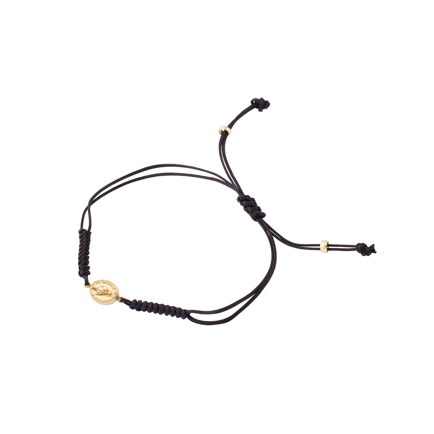 Pulsera de Oro 9kt Virgen De Los Rayos Ajustable 1