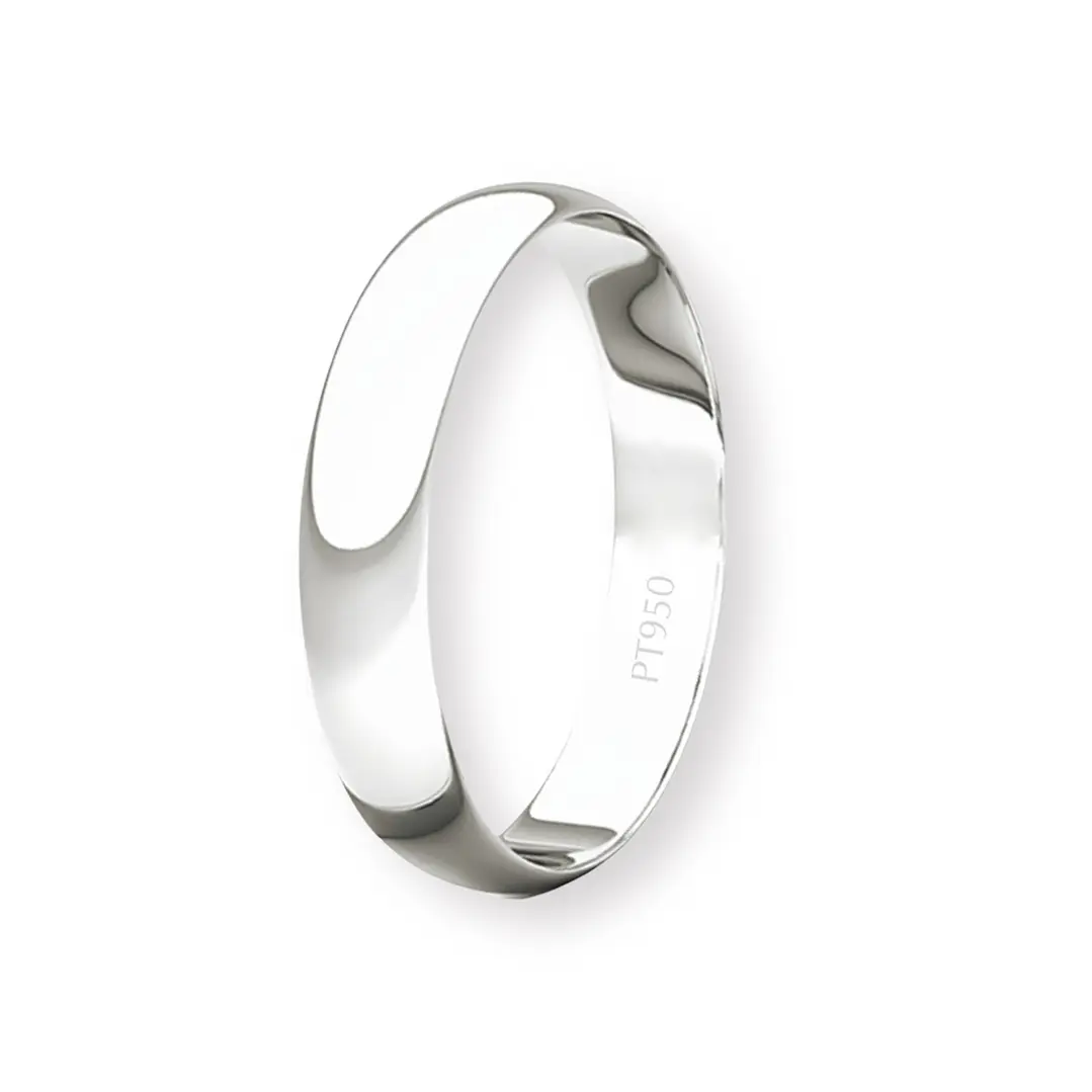 Argolla Matrimonio de Platino Inglés Bari de 3,0mm 1