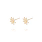 Aros de Oro de 18kt Circonitas copo de nieve - Miniatura 1