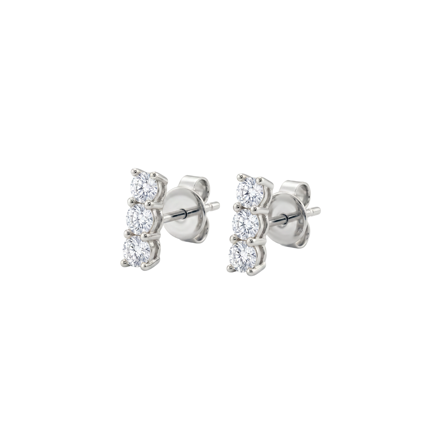 Aros Oro Blanco 18kt Diamantes 22Pts 1