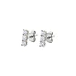 Aros Oro Blanco 18kt Diamantes 22Pts - Miniatura 1