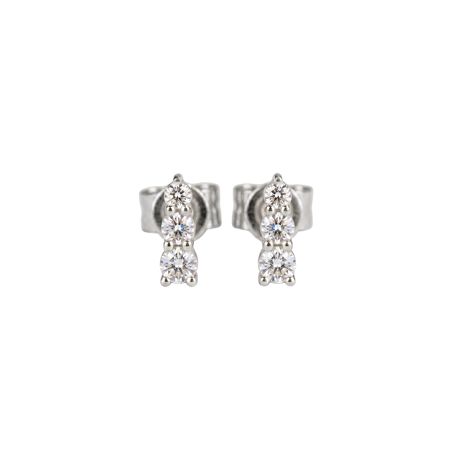 Aros Oro Blanco 18kt Diamantes 22Pts 2