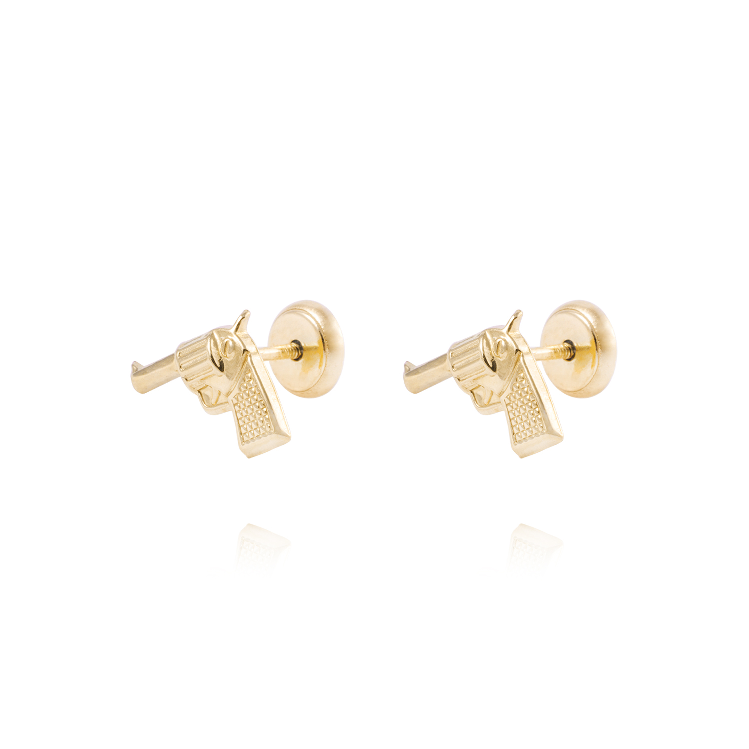 Aros de Oro de 18kt Modelo Pistolitas 1