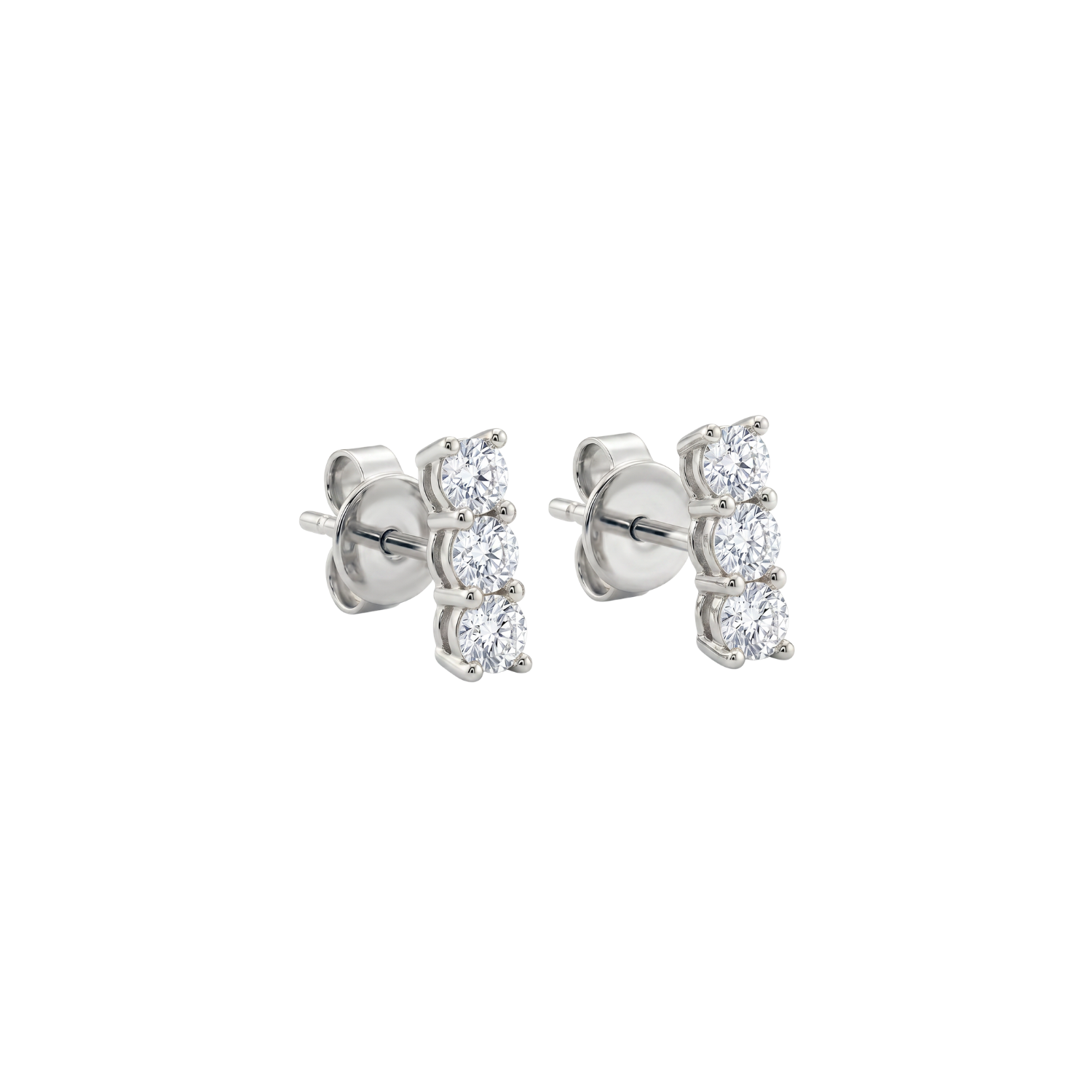 Aros Oro Blanco 18kt Diamantes 22Pts 3