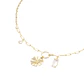 Pulsera Plata Esterlina 925 Ajustable Circonita Revestido en Oro 18kt - Miniatura 3