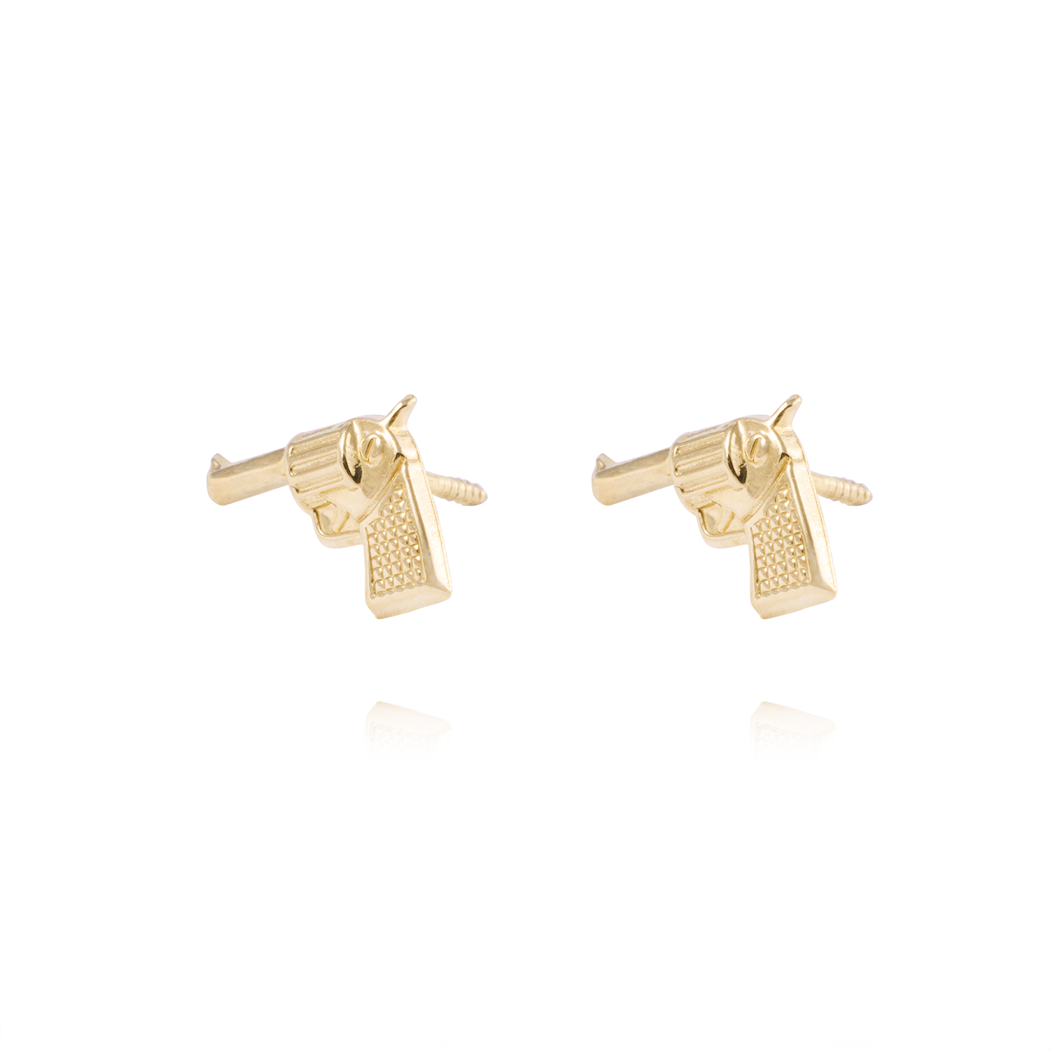 Aros de Oro de 18kt Modelo Pistolitas 2