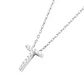 Collar de Plata Esterlina 925 Letra T - Miniatura 1