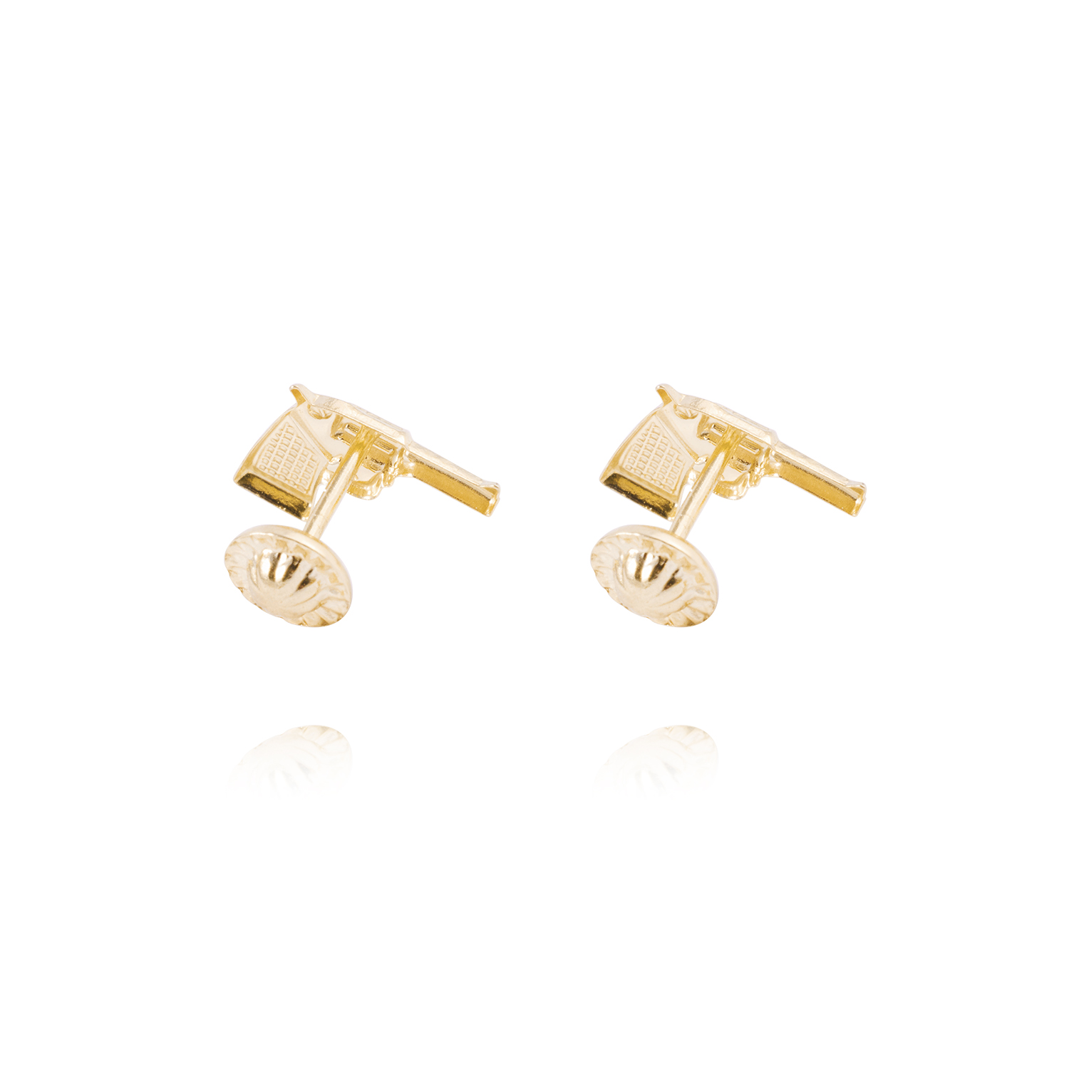 Aros de Oro de 18kt Modelo Pistolitas 3