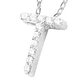 Collar de Plata Esterlina 925 Letra T - Miniatura 3