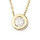 Collar de Oro 18kt con Diamantes de Punto de Luz 6 Pts Totales SI/H 3 - Miniatura 2