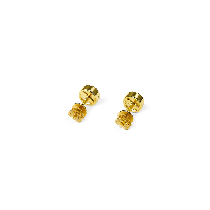 Aros de Oro 18kt con Diamantes 27pts total SI/H Oro Amarillo 3