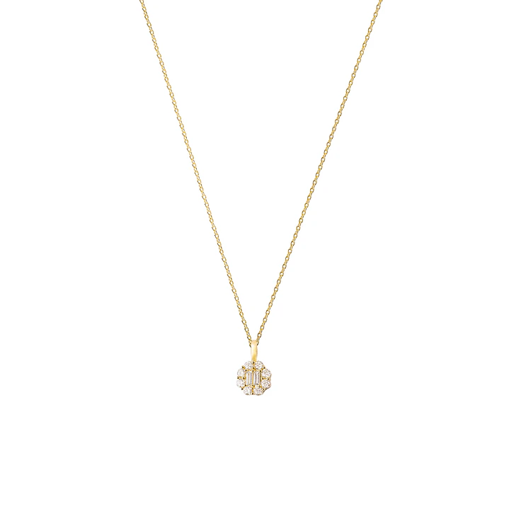 Colgante Oro Amarillo 18kt Diamantes 17 Pts Totales SI/H 3