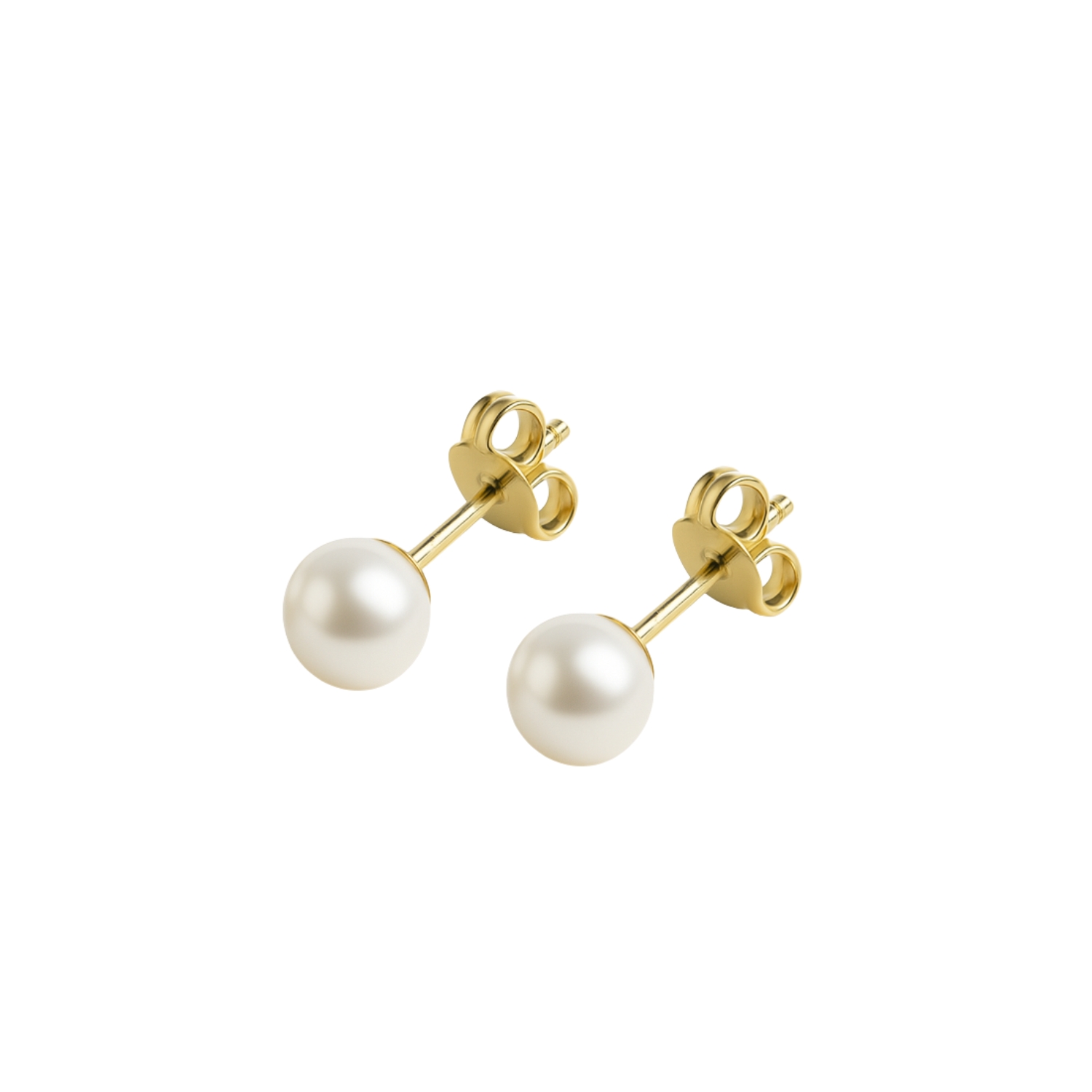 Aros de Oro 18kt Perla Cultivada de 5.0mm a 5.5mm 1