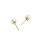 Aros de Oro 18kt Perla Cultivada de 5.0mm a 5.5mm - Miniatura 2