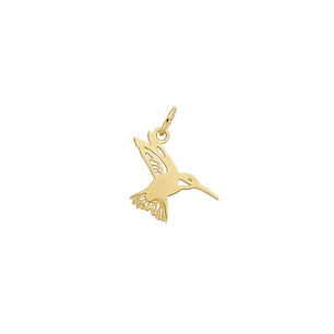 Colgante de Oro Miel 18kt Colibri