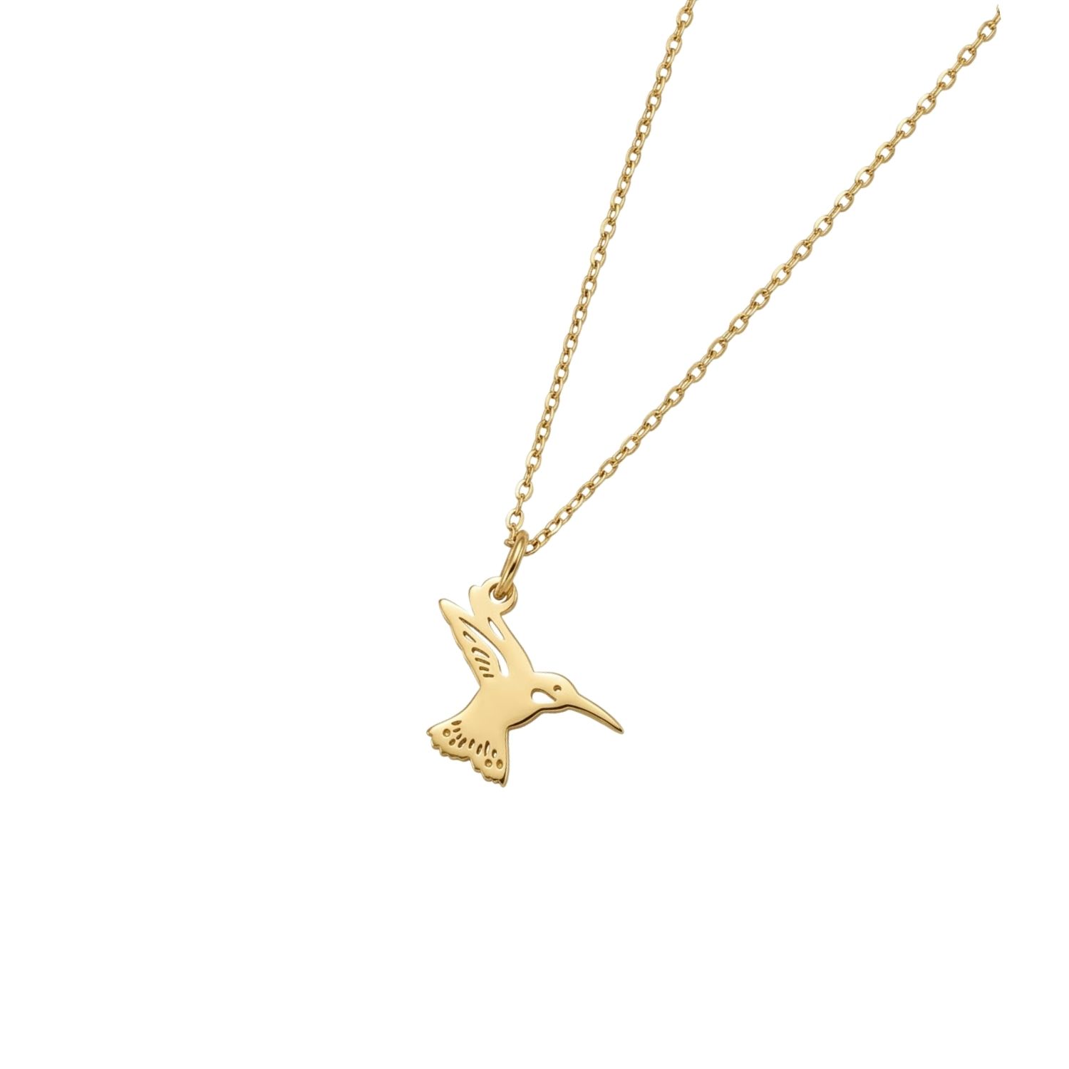 Colgante de Oro Miel 18kt Colibri 2