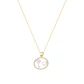 Colgante de Oro 18kt Bicolor Corazón Llave con Circonita - Miniatura 2