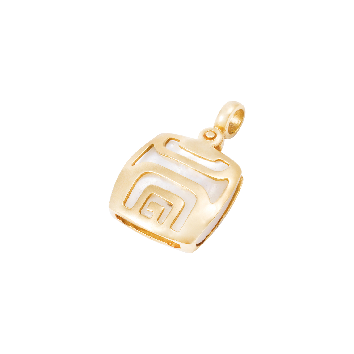 Colgante Oro Amarilo 18kt Nácar y Diseño 1
